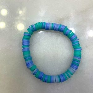 Clay bead confetti bracelet